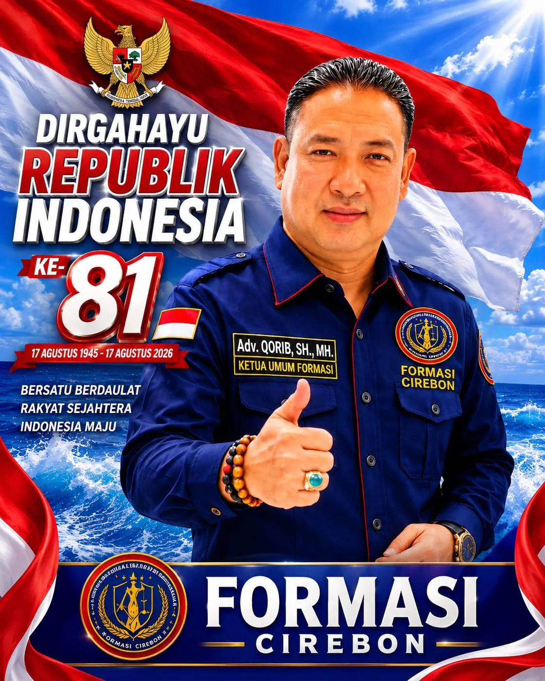 FORMASI Cirebon Gelorakan Semangat HUT Ke-81 RI, Perkuat Persatuan dan Kepedulian Terhadap Masyarakat